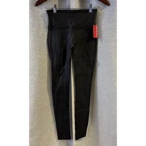 Spanx New SPANXshape Faux Leather Leggings Black Women's Size Small NWT